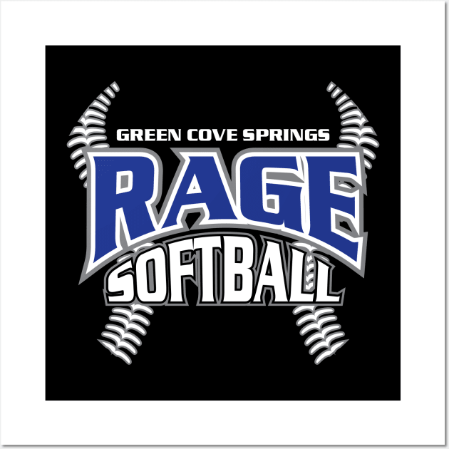 Rage Softball Wall Art by Proud Parent